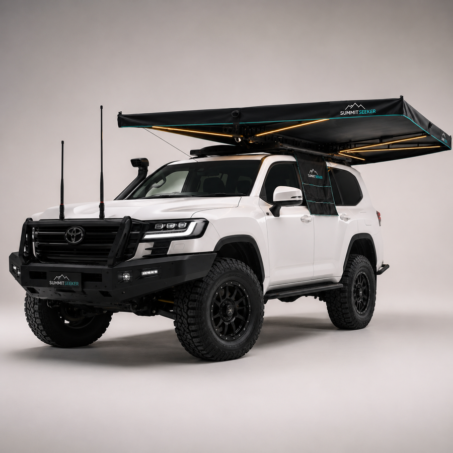 Summit Seeker 180 and 270 degree freestanding awnings